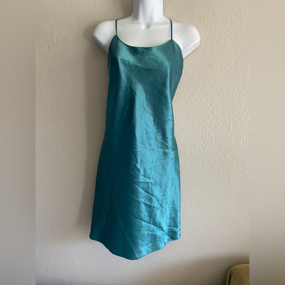 Valerie stevens satin mini dress